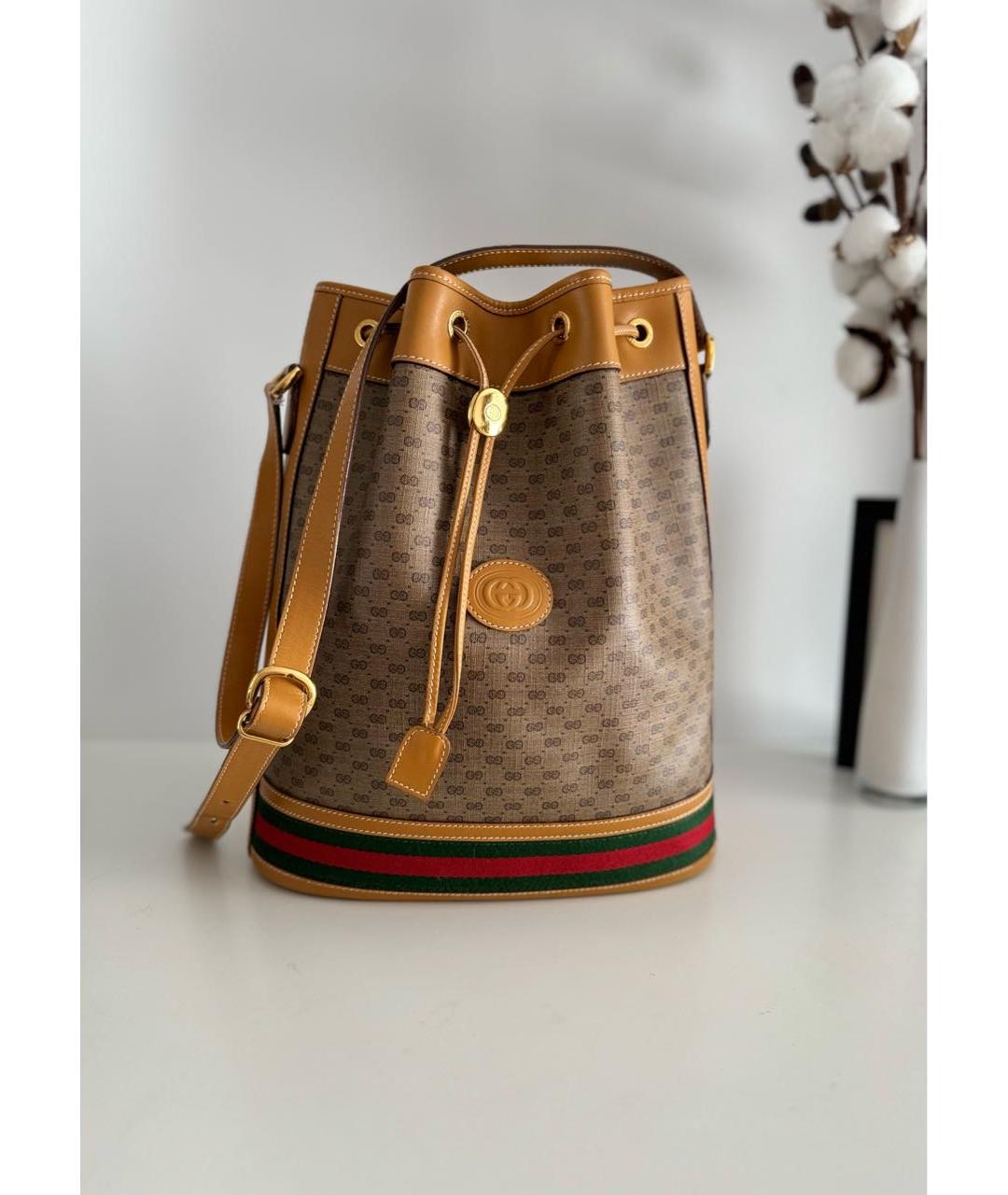 GUCCI Коричневая сумка тоут, фото 4