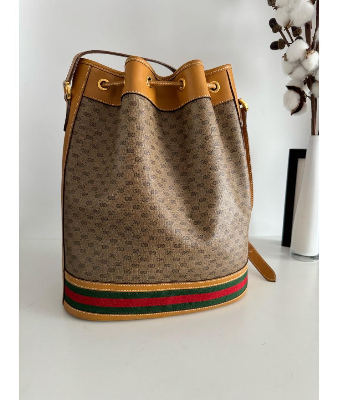 GUCCI Коричневая сумка тоут, фото 5