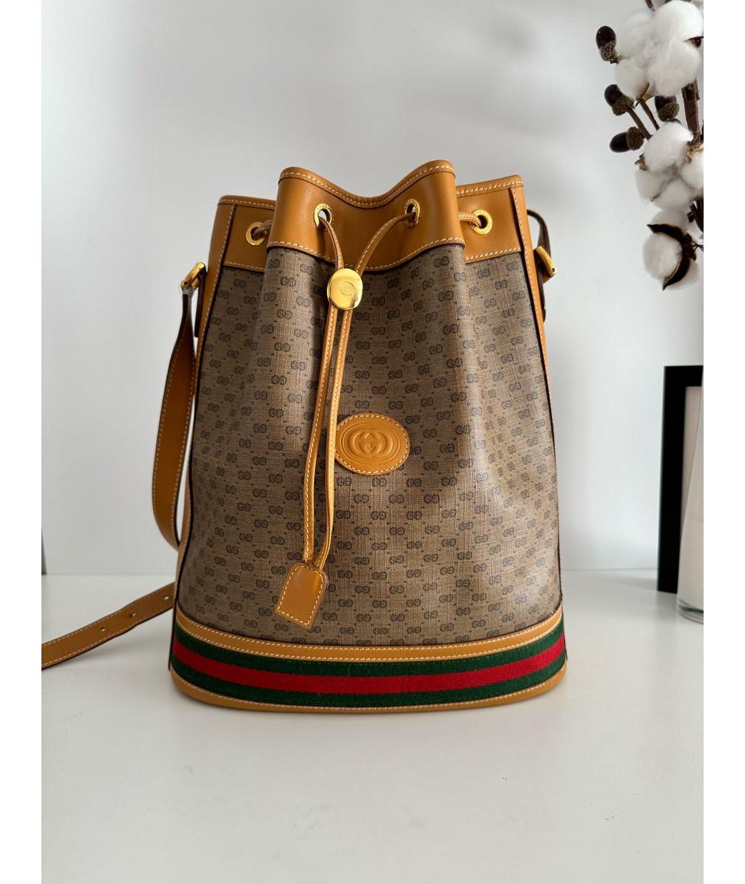 GUCCI Коричневая сумка тоут, фото 2