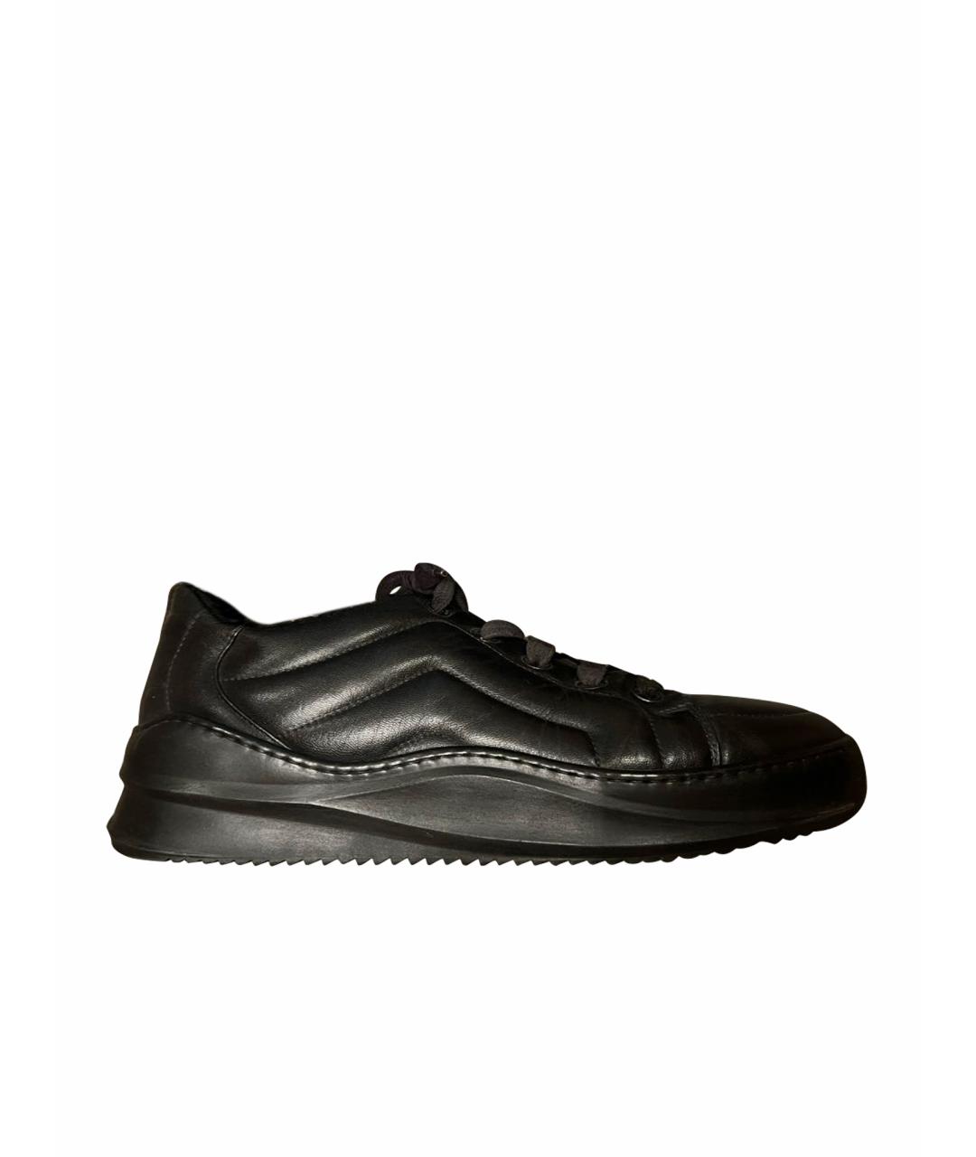 BOGNER Черные низкие кроссовки / кеды из искусственной кожи, фото 1