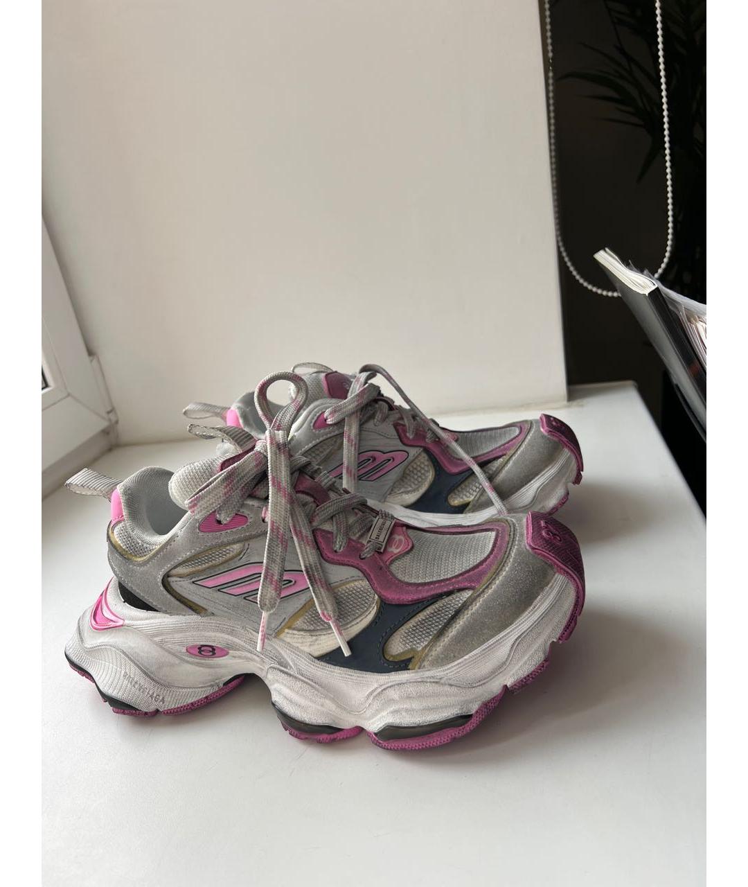 BALENCIAGA Розовые замшевые кроссовки, фото 6
