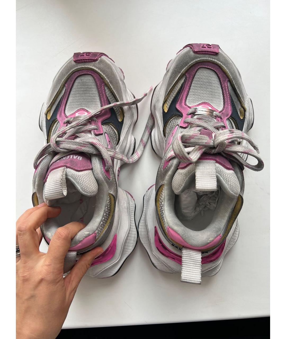 BALENCIAGA Розовые замшевые кроссовки, фото 3