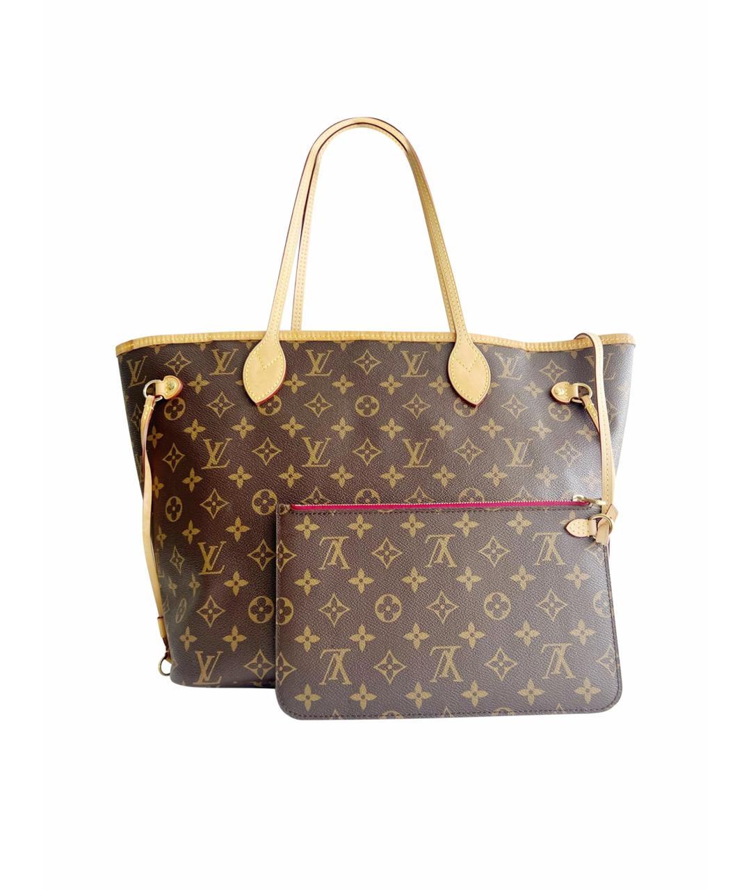 LOUIS VUITTON PRE-OWNED Коричневая сумка тоут, фото 1