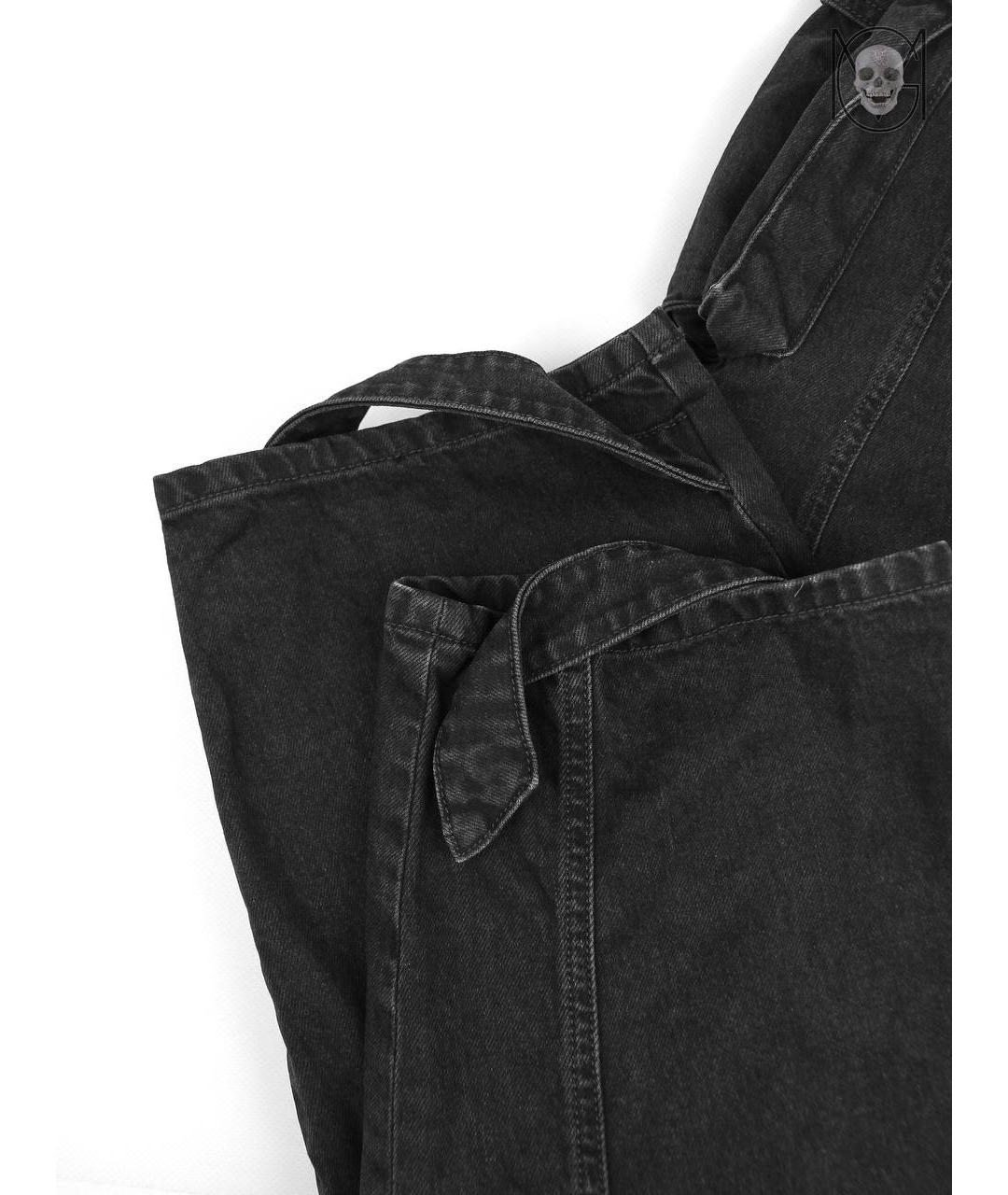 THE ATTICO Черные хлопковые джинсы слим, фото 5