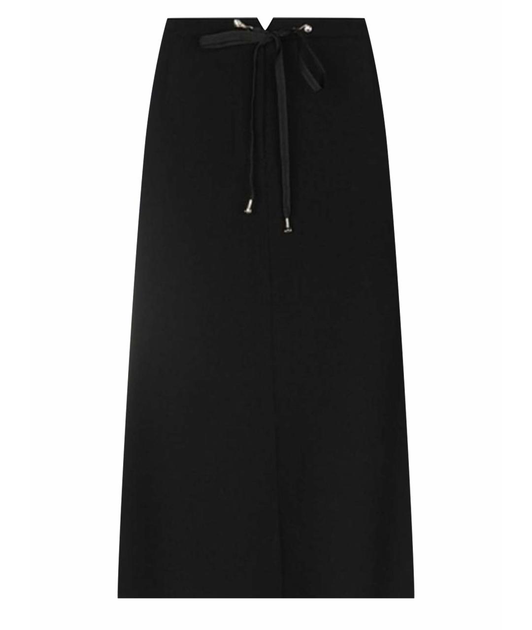 VDP Черная шерстяная юбка миди, фото 1