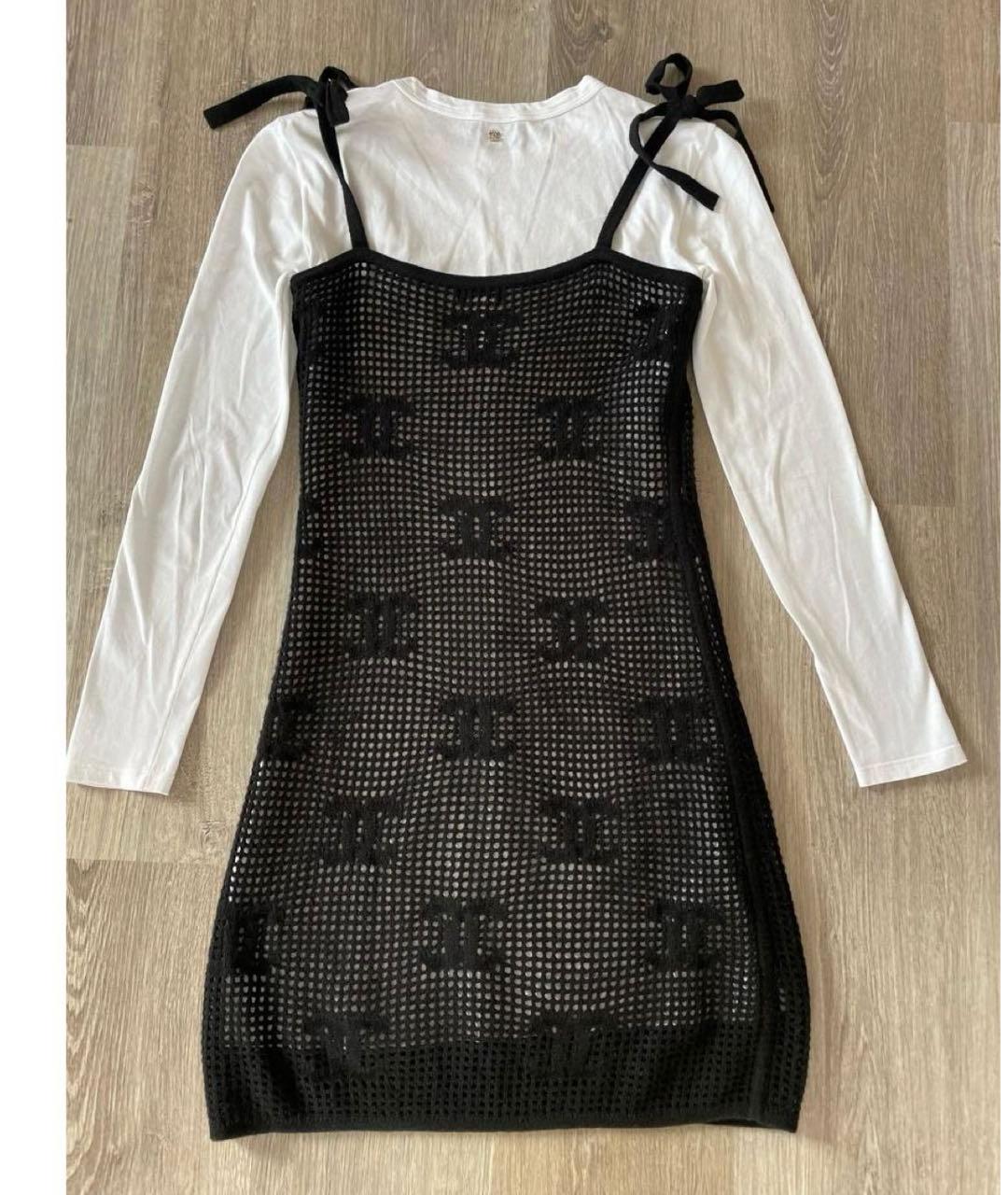 CHANEL PRE-OWNED Мульти кашемировое повседневное платье, фото 6
