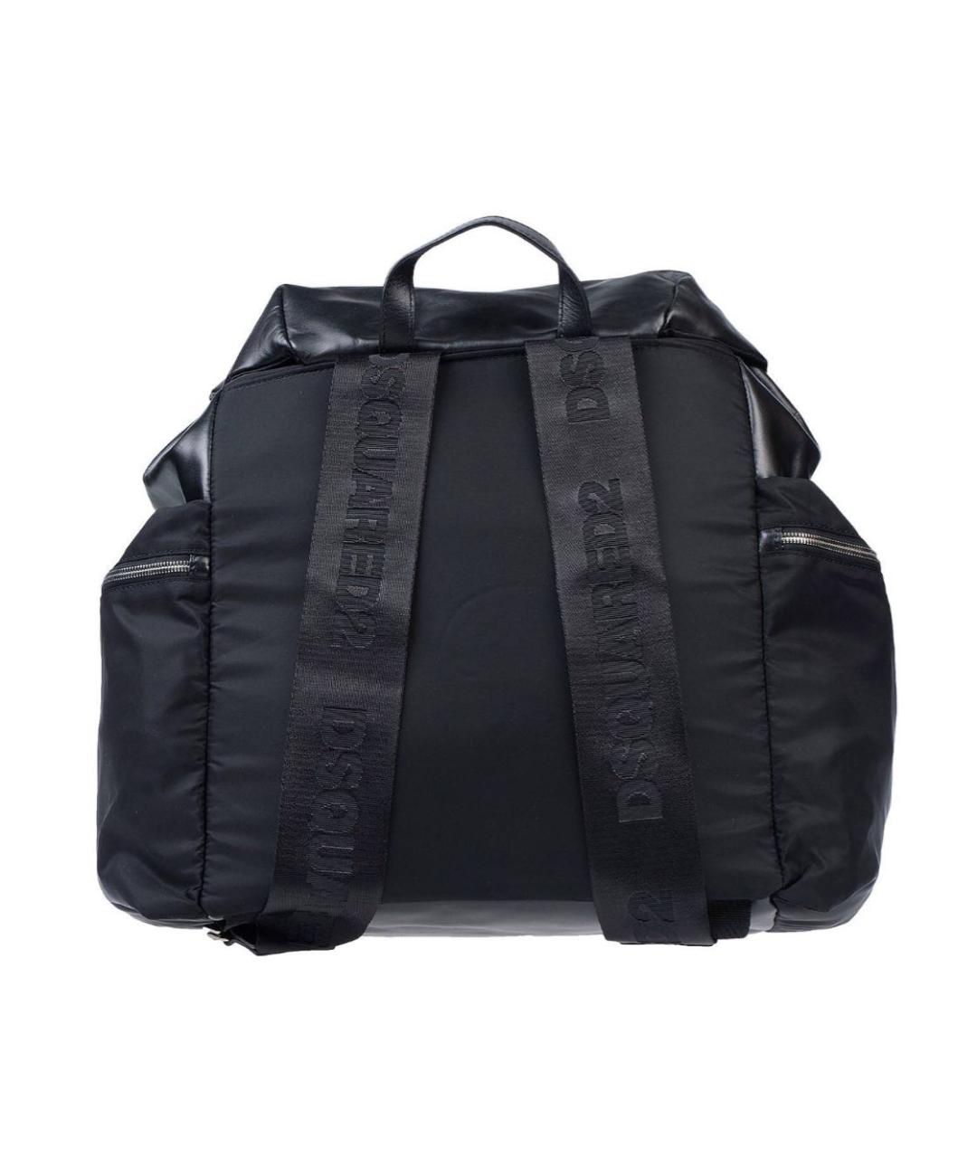 DSQUARED2 Черный кожаный рюкзак, фото 2