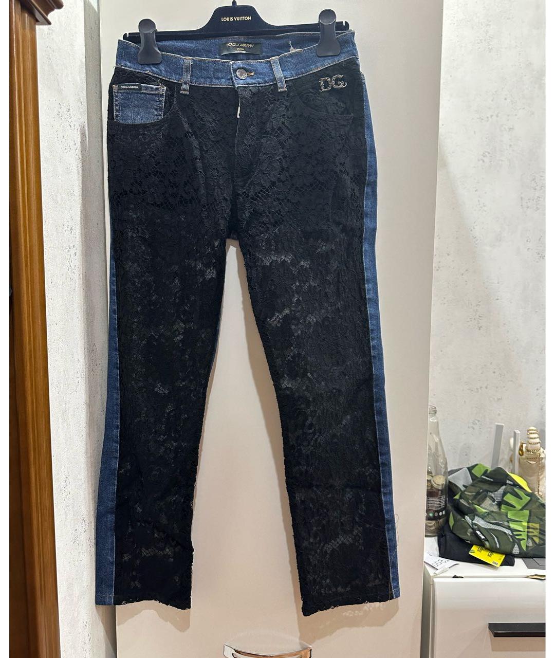 DOLCE&GABBANA Темно-синие прямые джинсы, фото 6