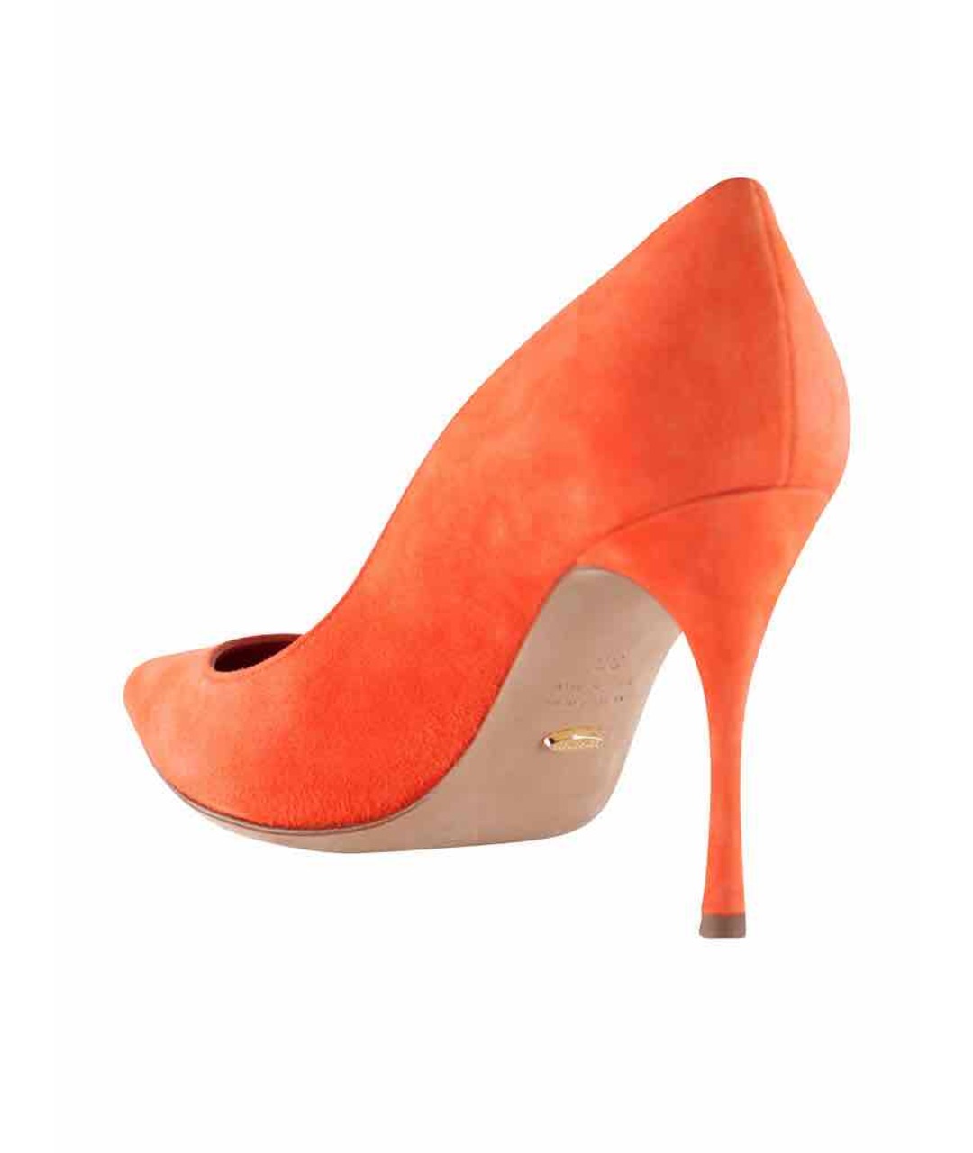 SERGIO ROSSI Оранжевое замшевые туфли, фото 3