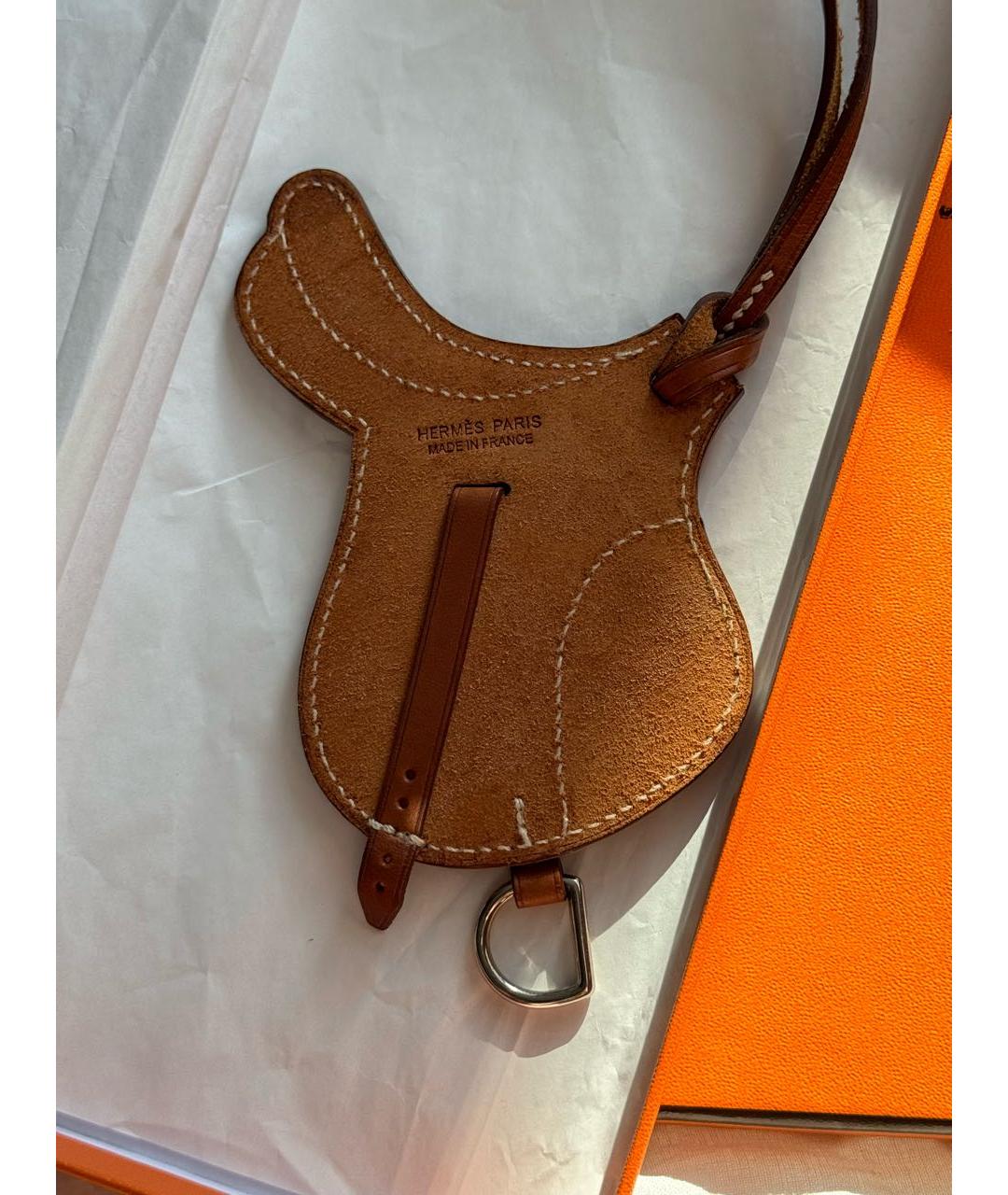 HERMES PRE-OWNED Коричневый брелок, фото 8