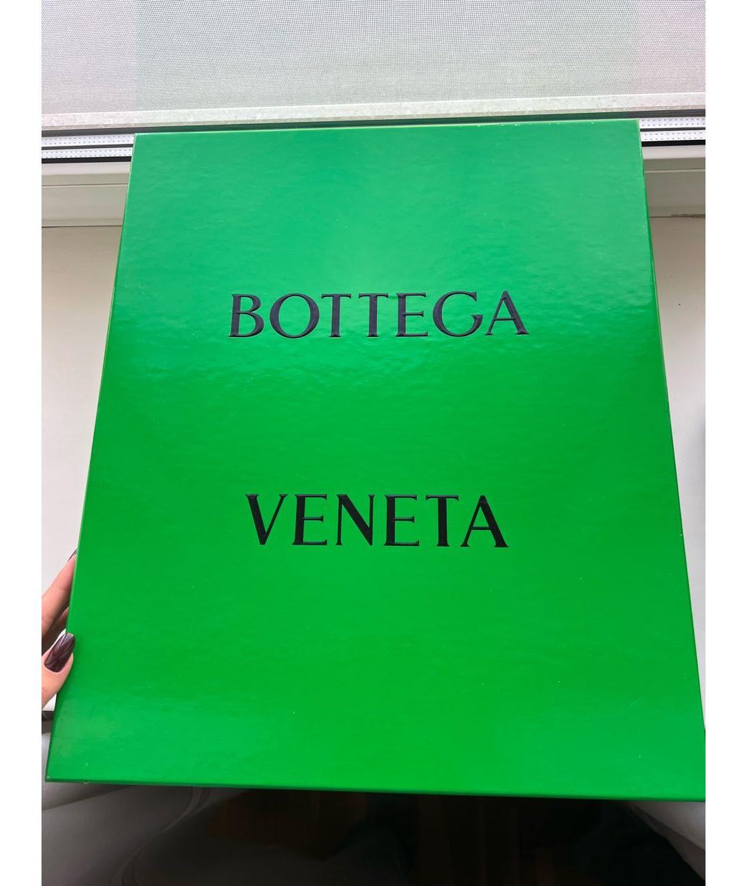 BOTTEGA VENETA Коричневые кожаные ботинки, фото 7