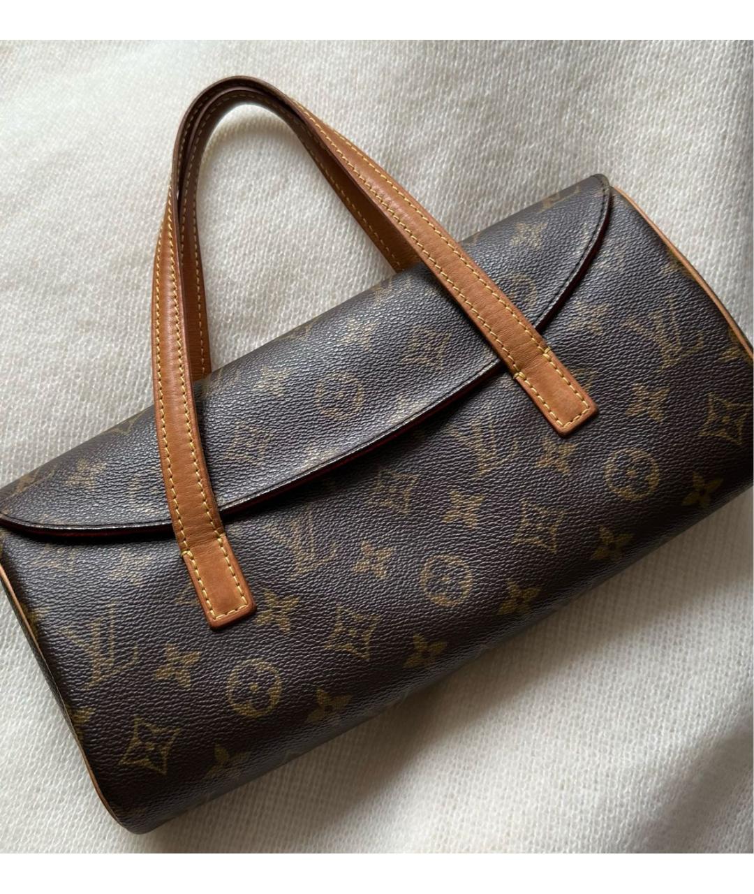 LOUIS VUITTON Коричневая сумка с короткими ручками, фото 5