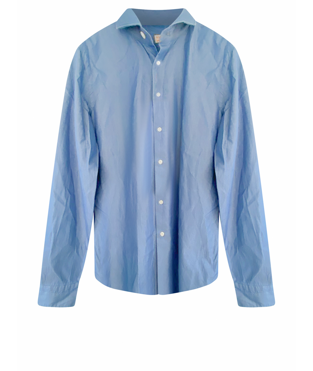 BARBA Голубая хлопковая классическая рубашка, фото 1