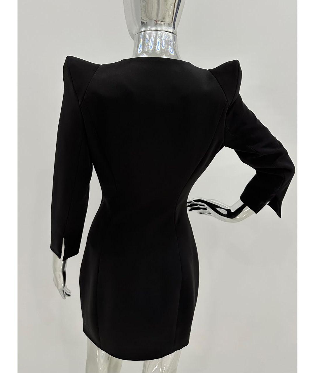 BALMAIN Черное хлопковое коктейльное платье, фото 3
