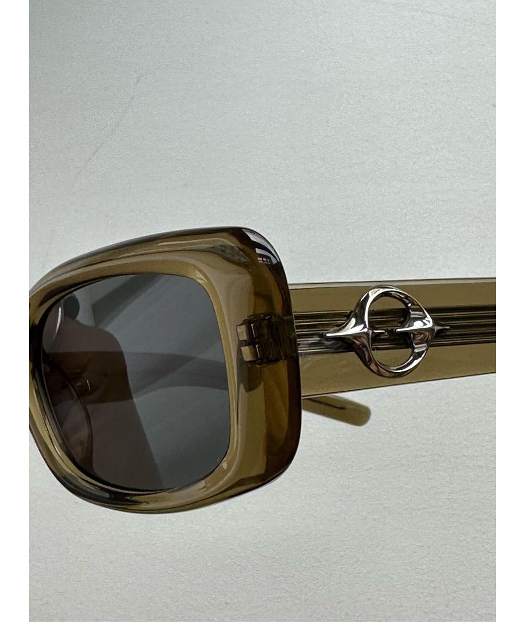GENTLE MONSTER Хаки пластиковые солнцезащитные очки, фото 3