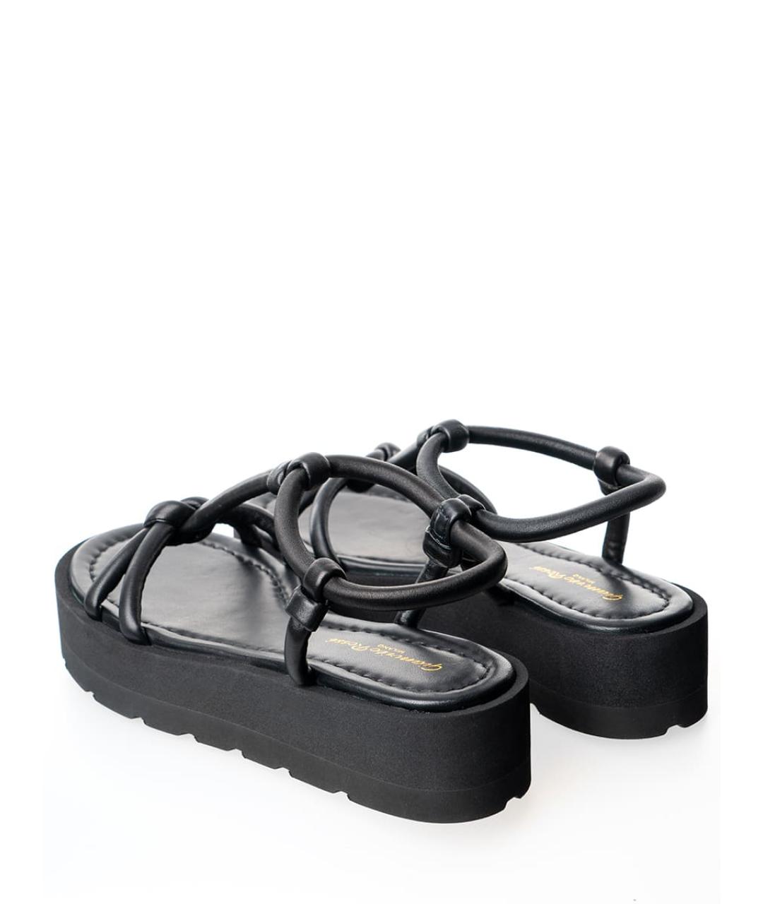 GIANVITO ROSSI Черные кожаные сандалии, фото 4