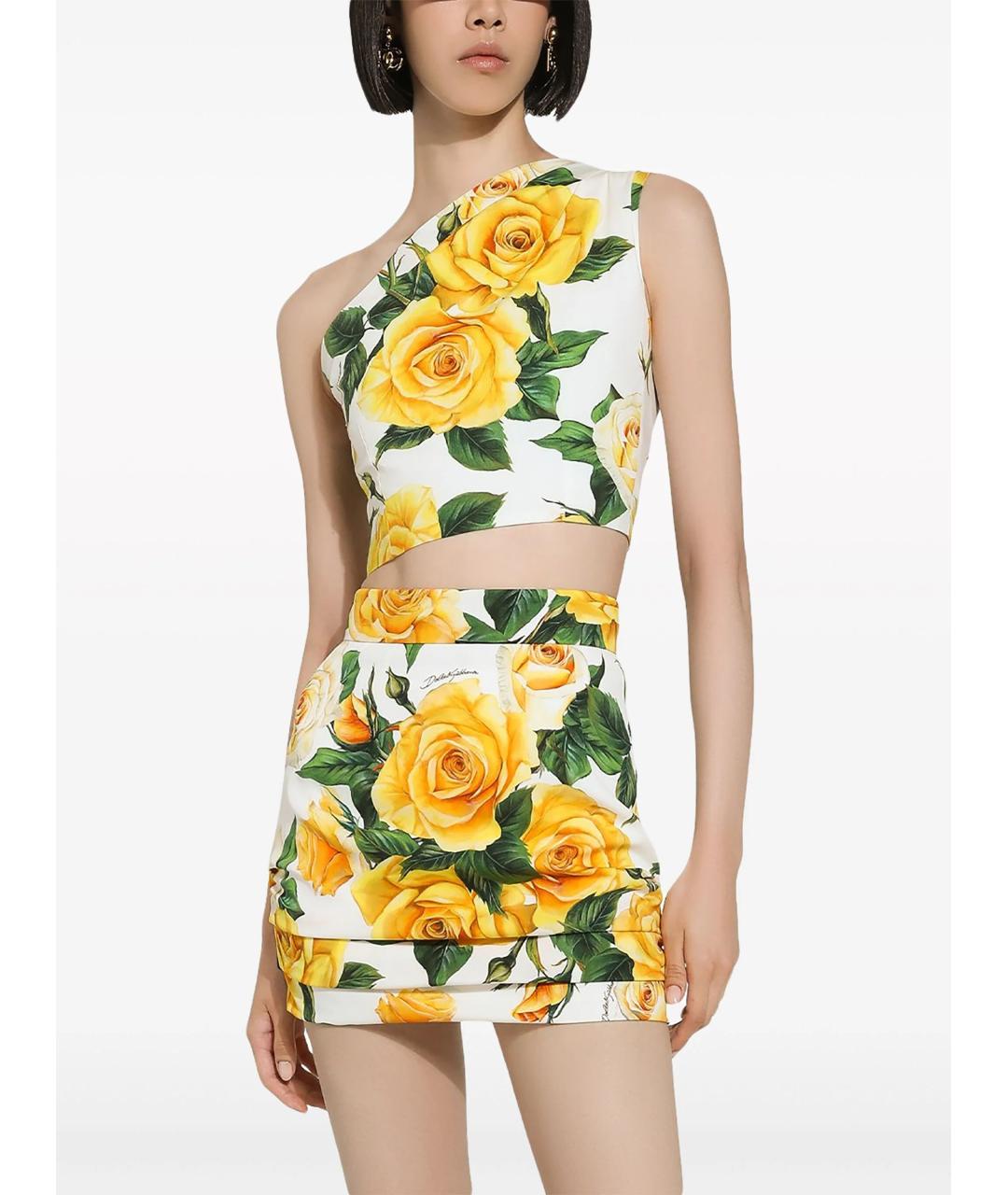 DOLCE&GABBANA Мульти хлопковая майка, фото 3