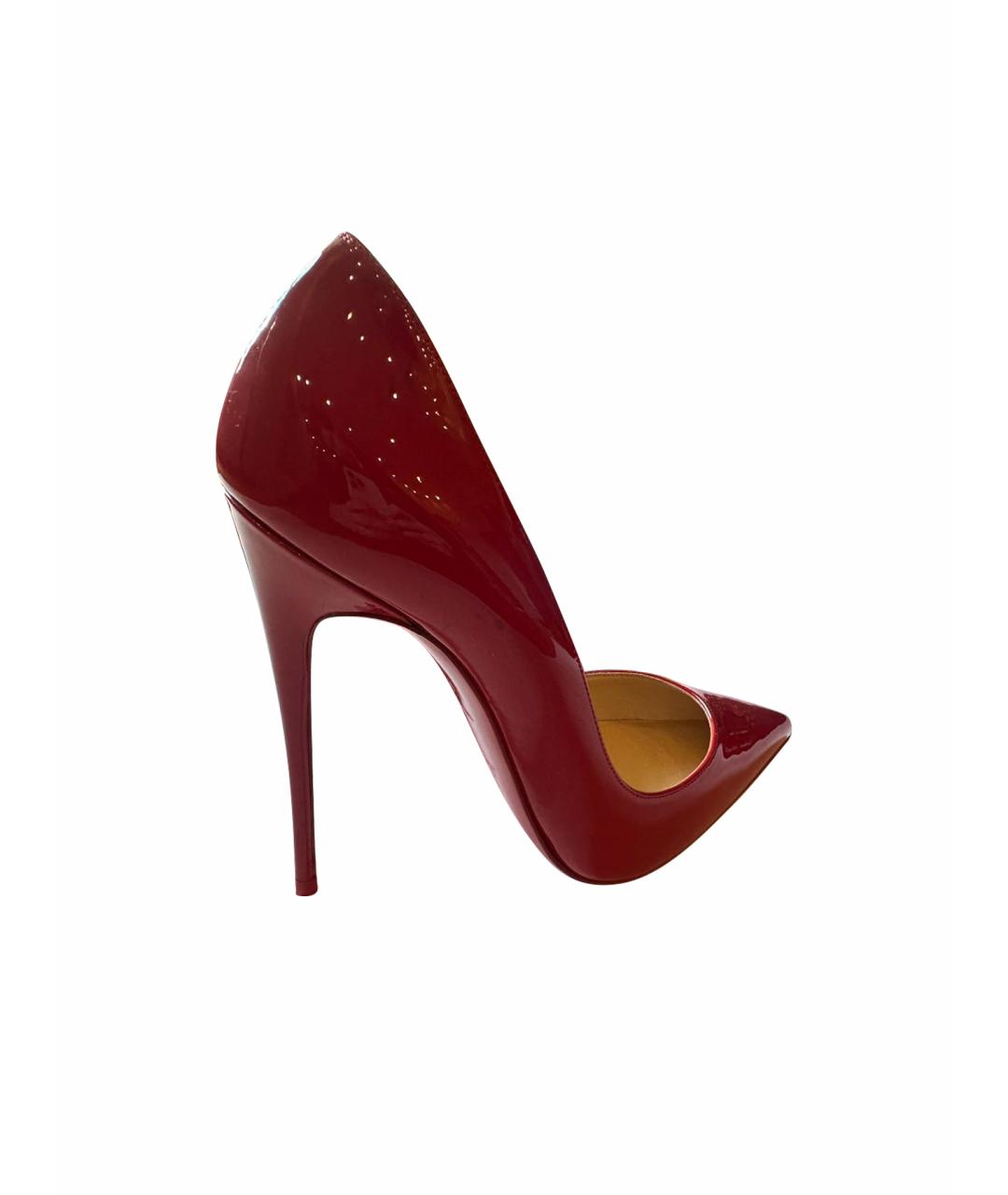 CHRISTIAN LOUBOUTIN Красные туфли из лакированной кожи, фото 1