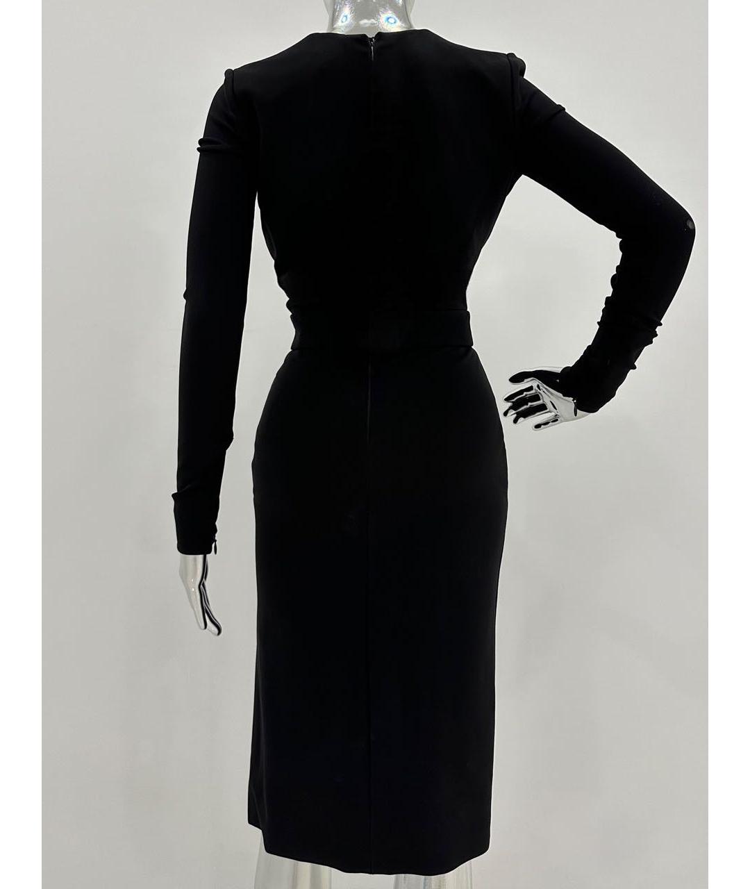 TOM FORD Черное вискозное коктейльное платье, фото 3