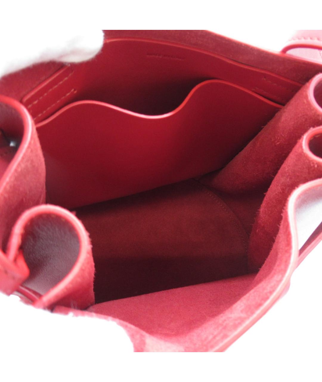 CELINE PRE-OWNED Красная кожаная сумка через плечо, фото 5