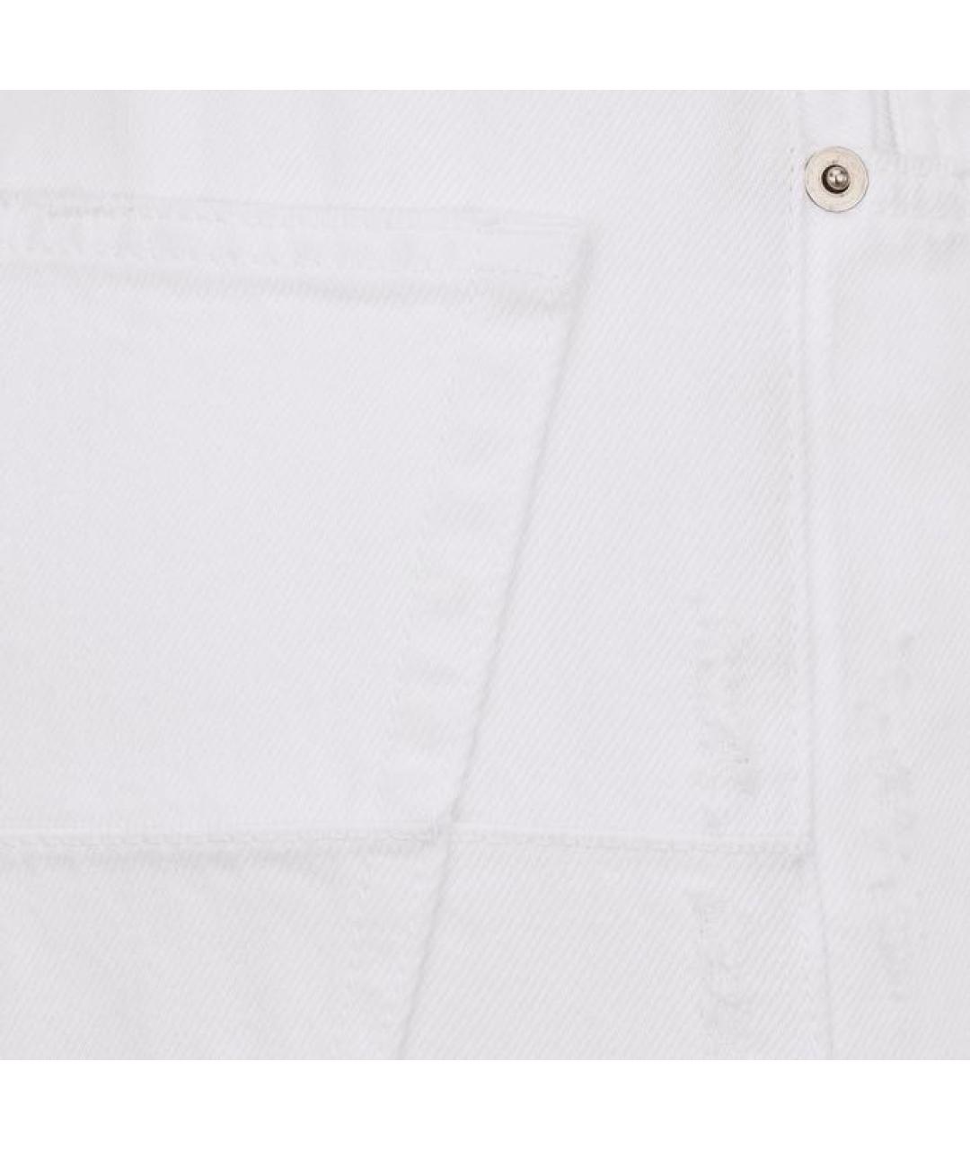 CHRISTIAN DIOR PRE-OWNED Белые хлопковые прямые джинсы, фото 8
