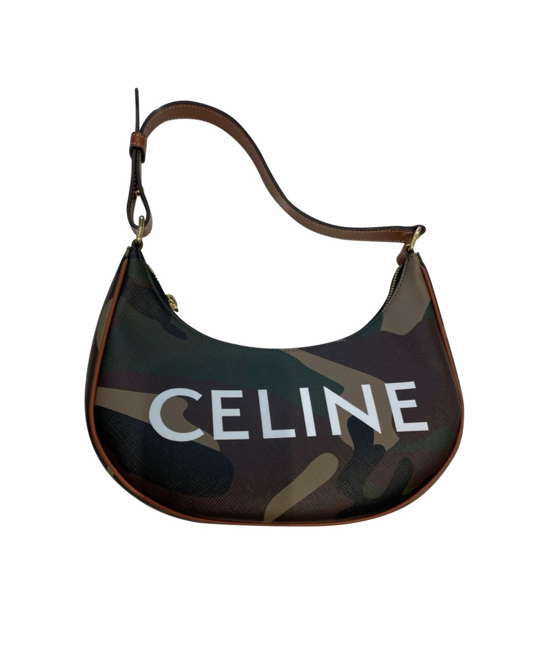 CELINE PRE-OWNED Хаки сумка через плечо, фото 1