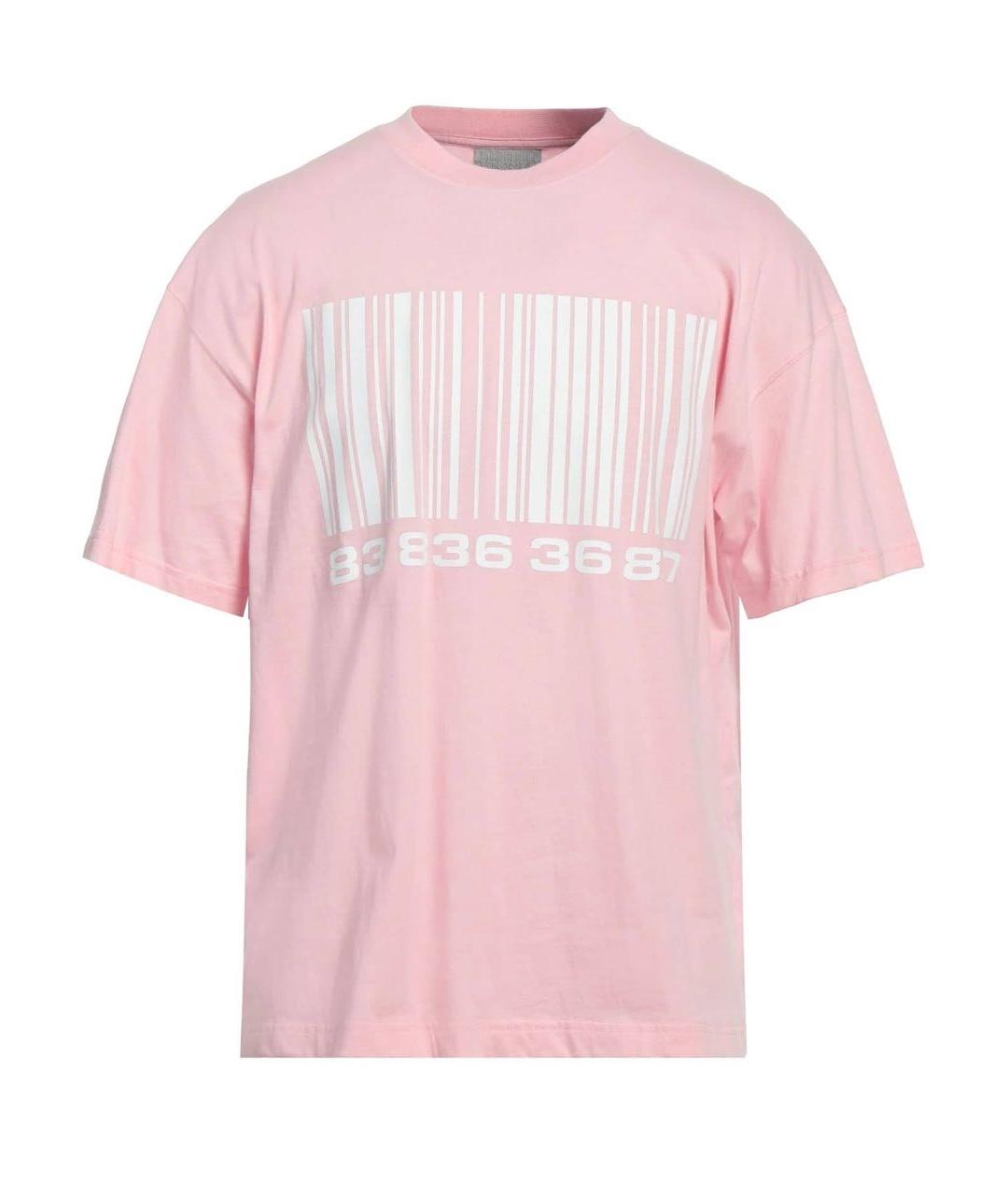 VTMNTS Розовая хлопковая футболка, фото 1