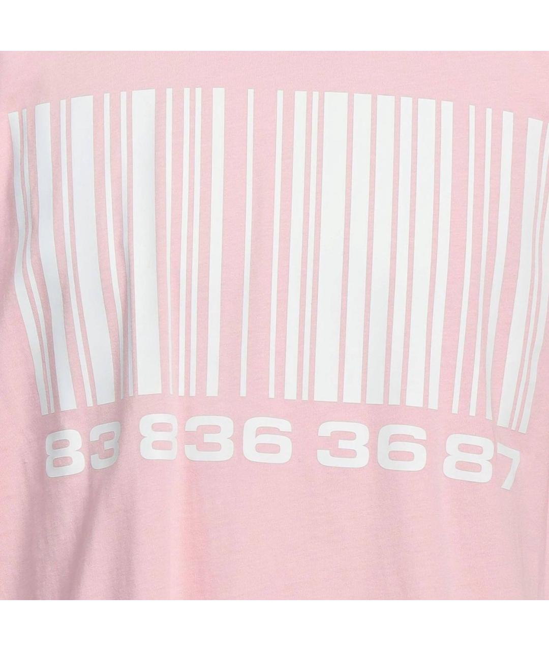 VTMNTS Розовая хлопковая футболка, фото 4