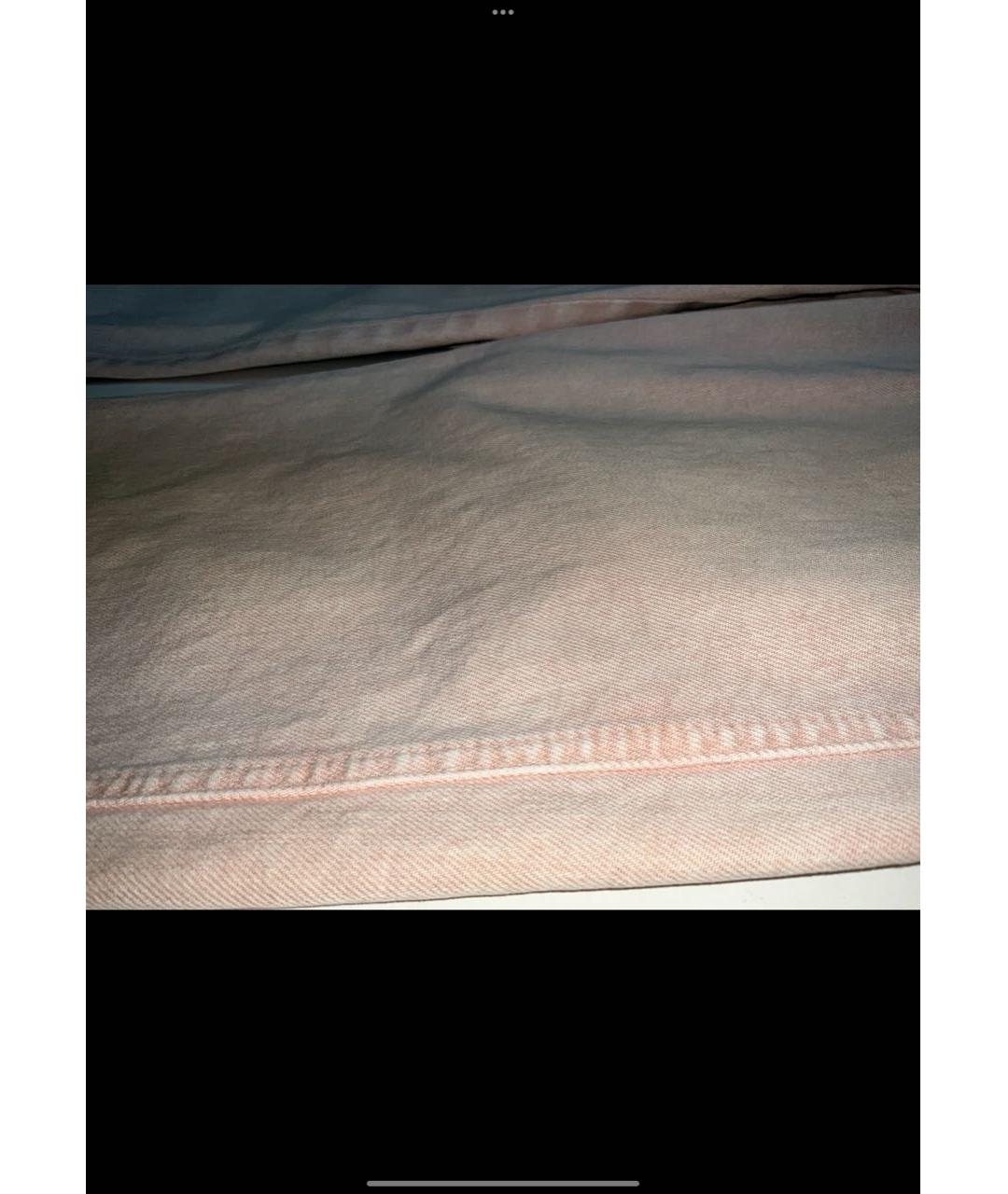 BRUNELLO CUCINELLI Розовые хлопко-эластановые джинсы слим, фото 2