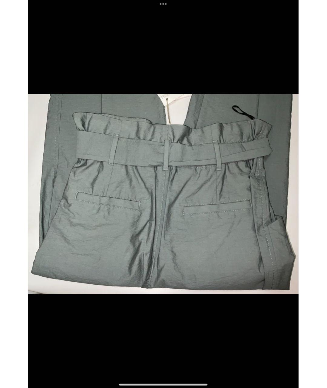 BRUNELLO CUCINELLI Зеленые хлопковые брюки широкие, фото 3