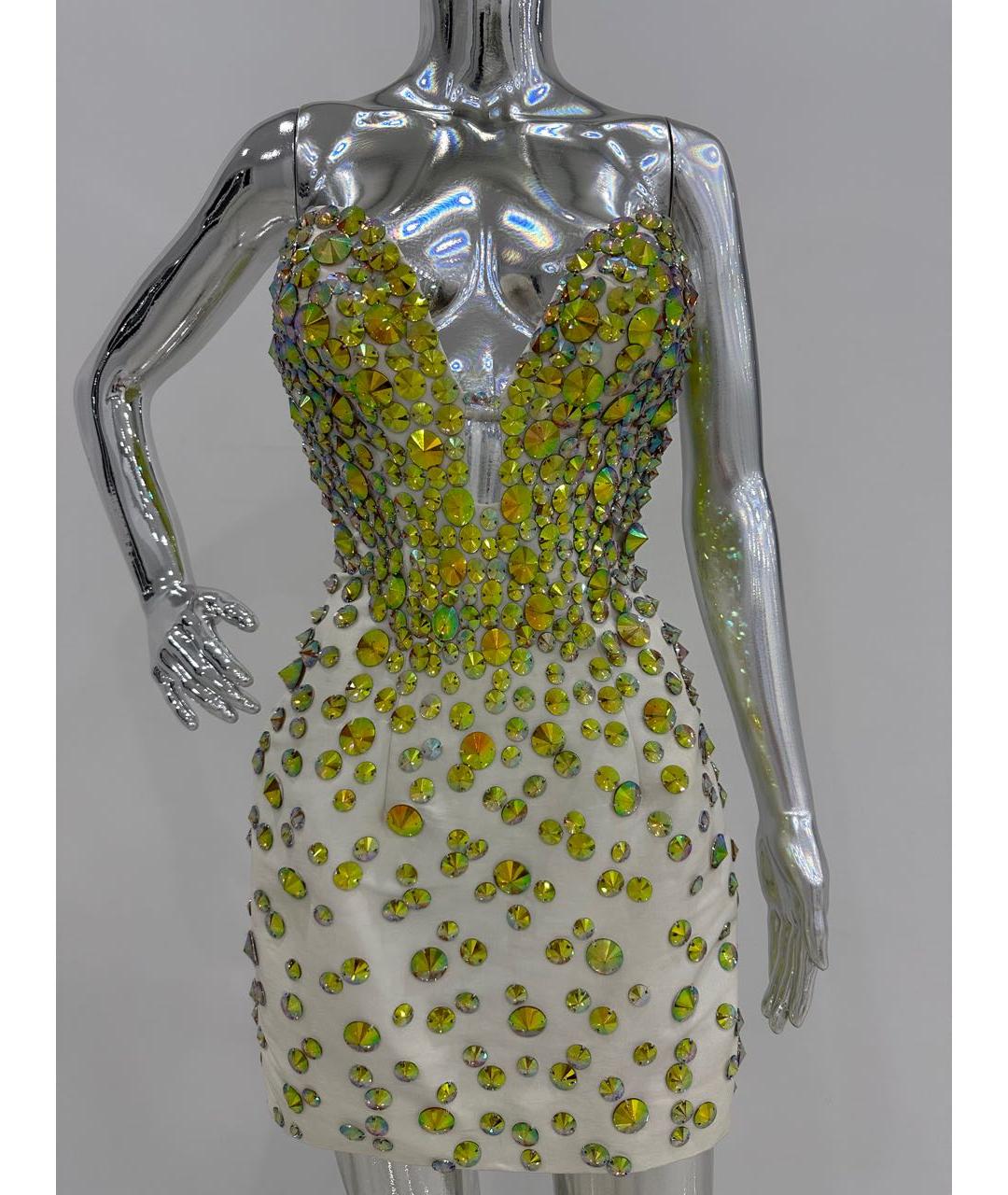 JOVANI Желтое коктейльное платье, фото 2
