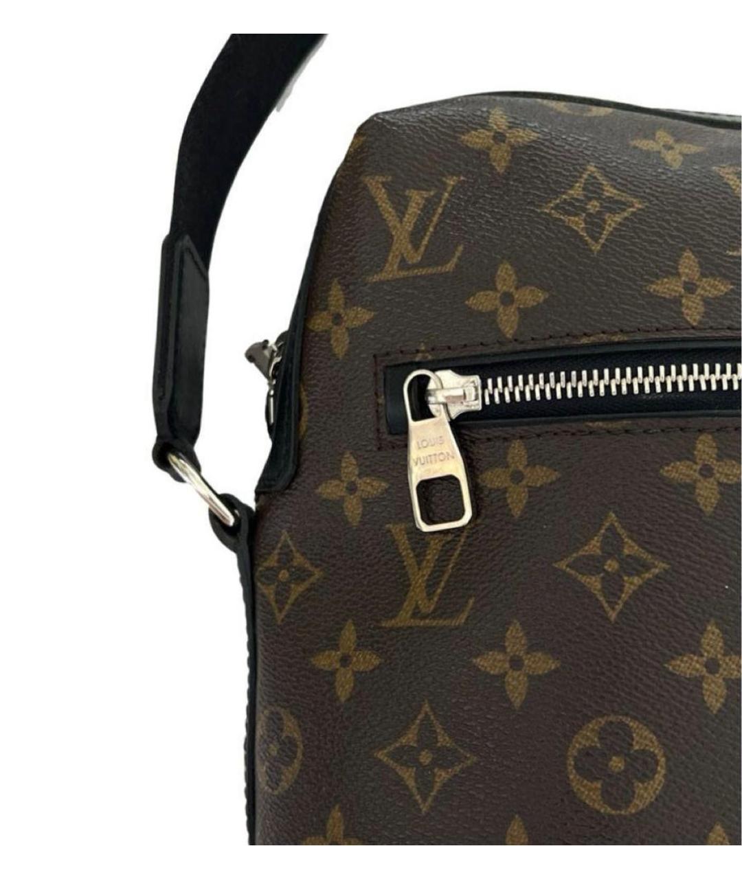 LOUIS VUITTON PRE-OWNED Коричневая сумка на плечо, фото 3