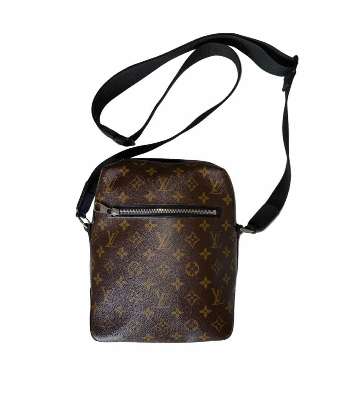 LOUIS VUITTON PRE-OWNED Коричневая сумка на плечо, фото 1