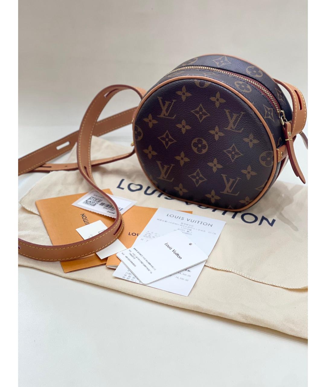 LOUIS VUITTON PRE-OWNED Коричневая сумка через плечо, фото 7