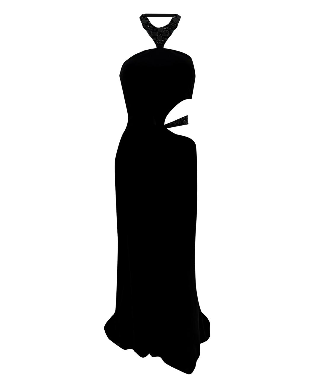 JOVANI Черное полиэстеровое вечернее платье, фото 1