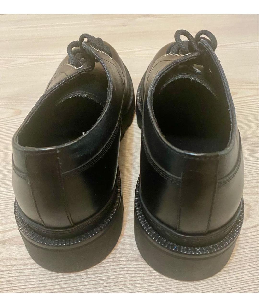 LOUIS VUITTON PRE-OWNED Черные кожаные туфли, фото 4