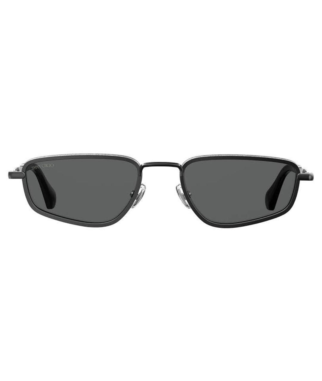 JIMMY CHOO Черные металлические солнцезащитные очки, фото 1