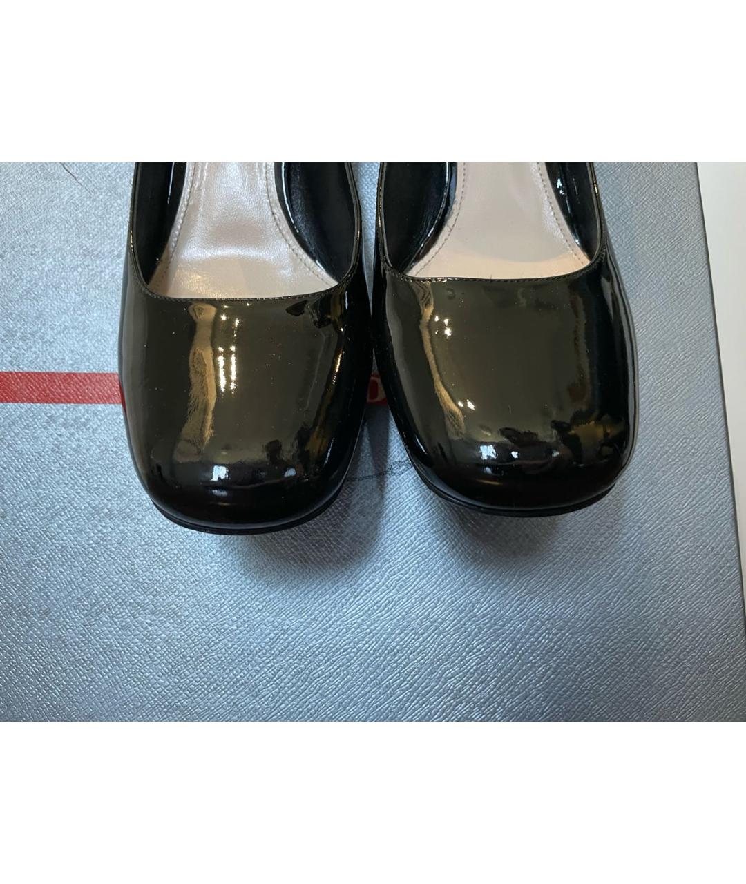 PRADA Черные туфли из лакированной кожи, фото 3