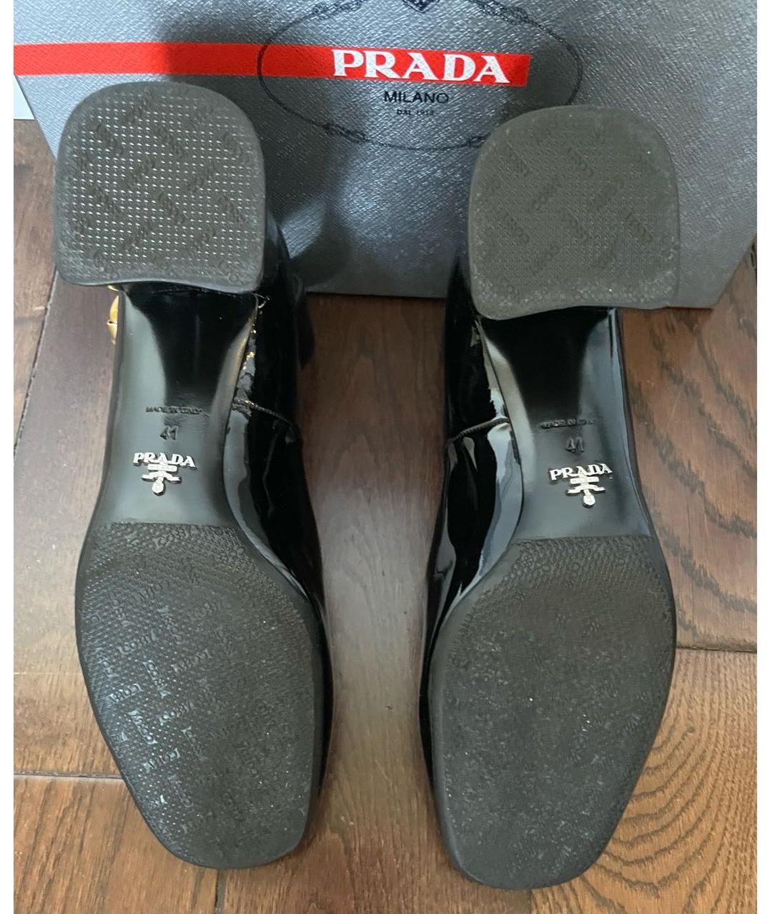 PRADA Черные туфли из лакированной кожи, фото 6