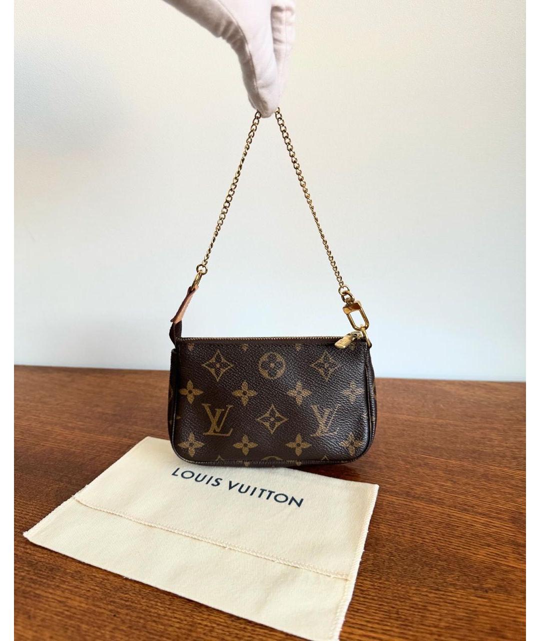 LOUIS VUITTON Коричневая сумка с короткими ручками, фото 7