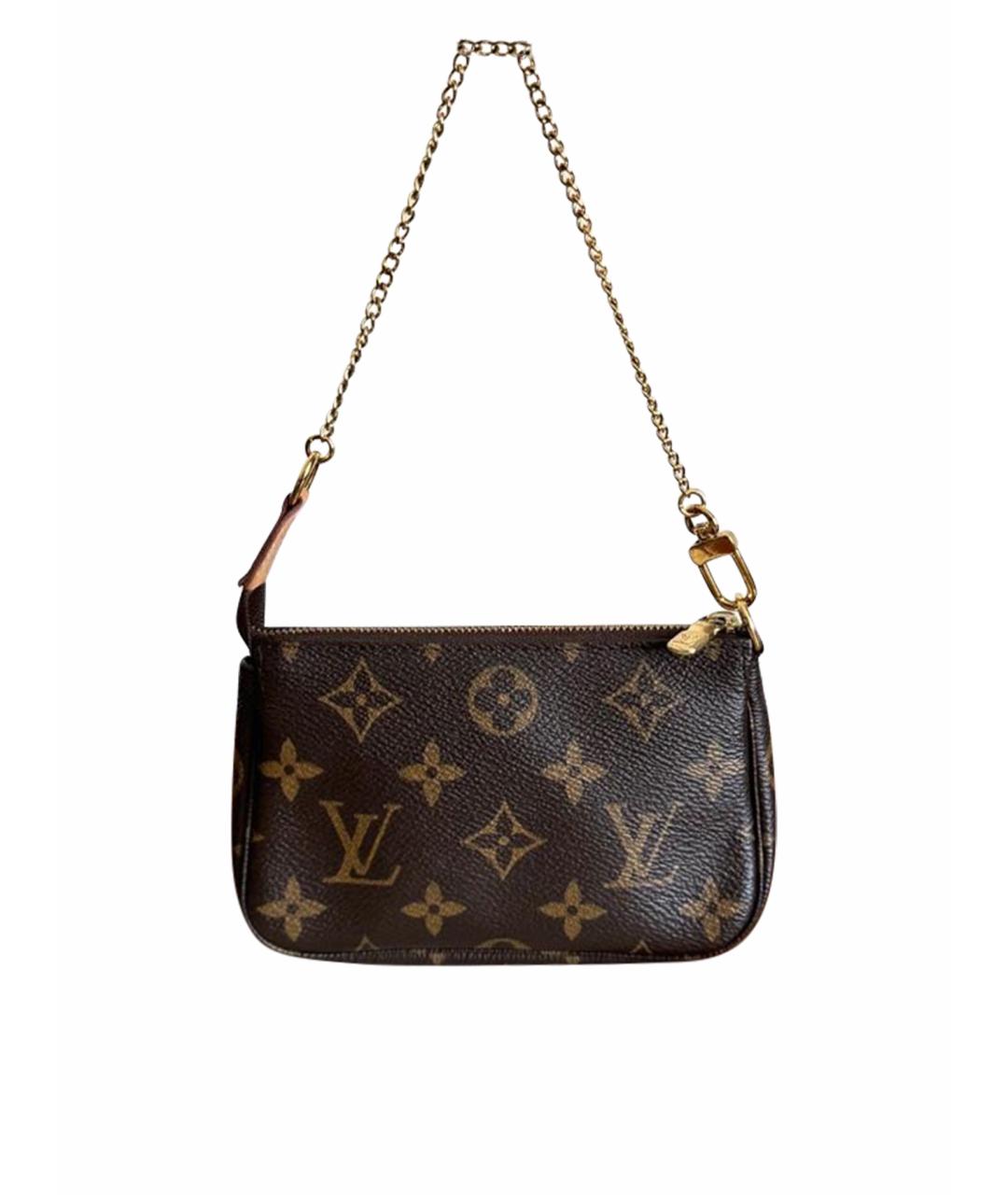 LOUIS VUITTON Коричневая сумка с короткими ручками, фото 1