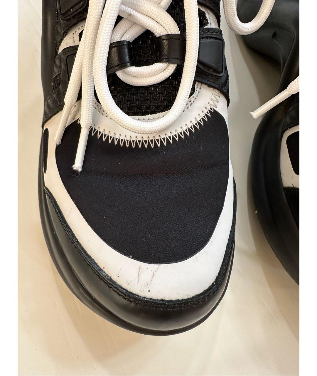 LOUIS VUITTON PRE-OWNED Черные неопреновые кроссовки, фото 7