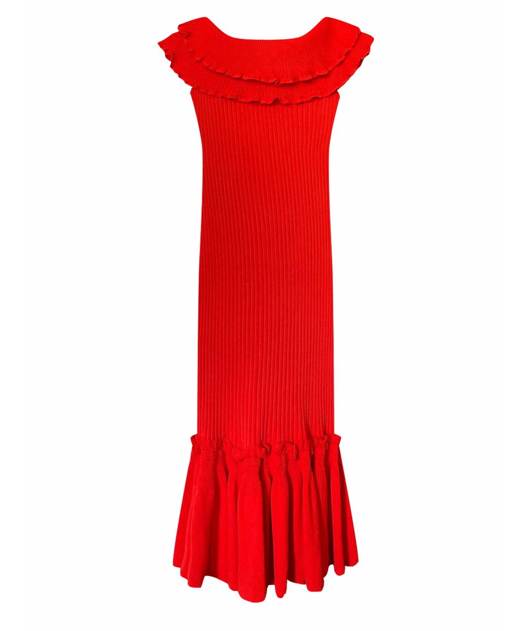 JONATHAN SIMKHAI Красное вискозное повседневное платье, фото 1