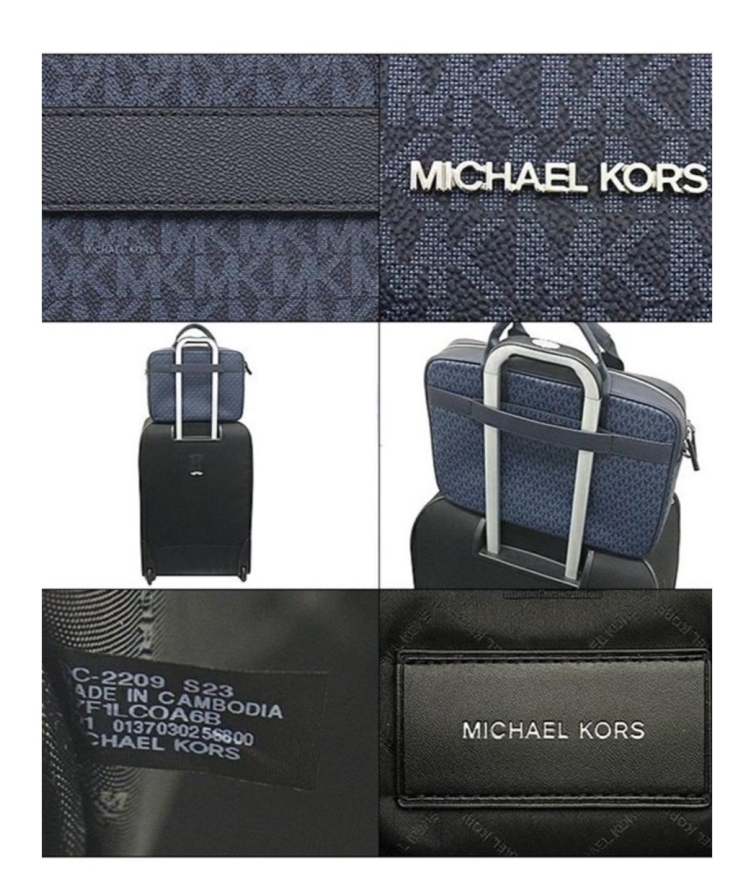 MICHAEL KORS Темно-синий портфель, фото 6
