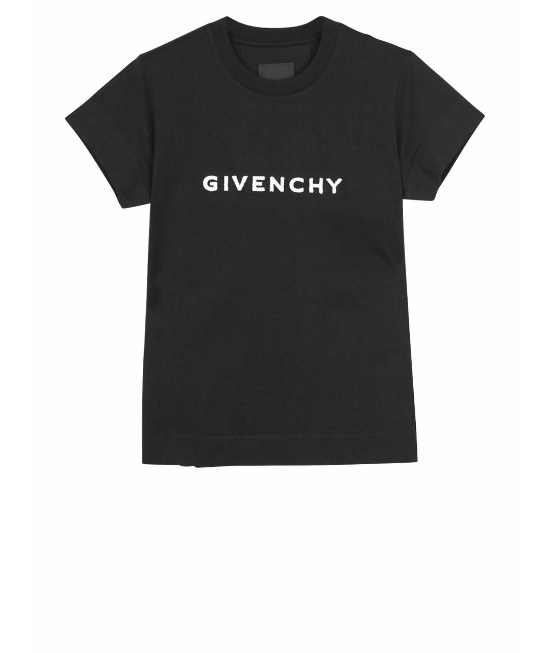 GIVENCHY Черная хлопковая футболка, фото 1