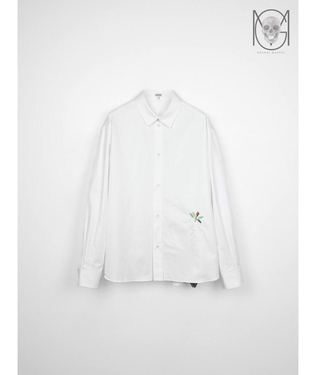 LOEWE Белая хлопковая рубашка, фото 9