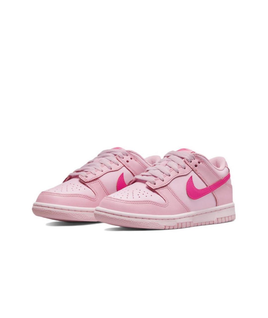 NIKE Розовые кожаные кроссовки, фото 3