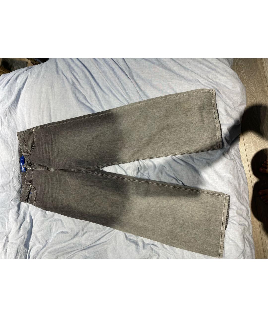 KARL LAGERFELD Серые хлопковые джинсы клеш, фото 9