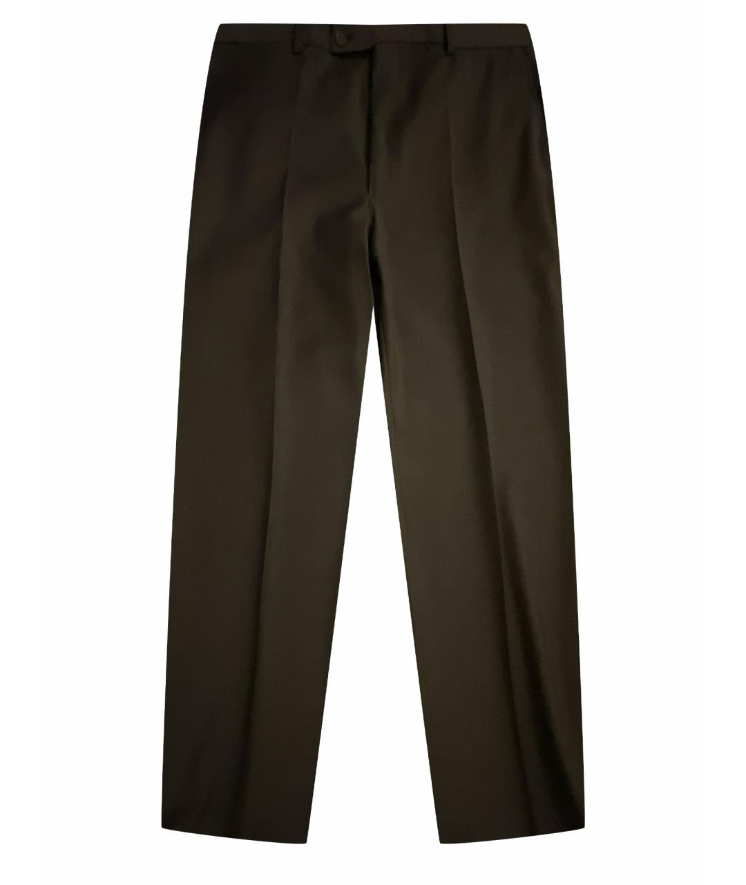 VALENTINO Серые шерстяные классические брюки, фото 1