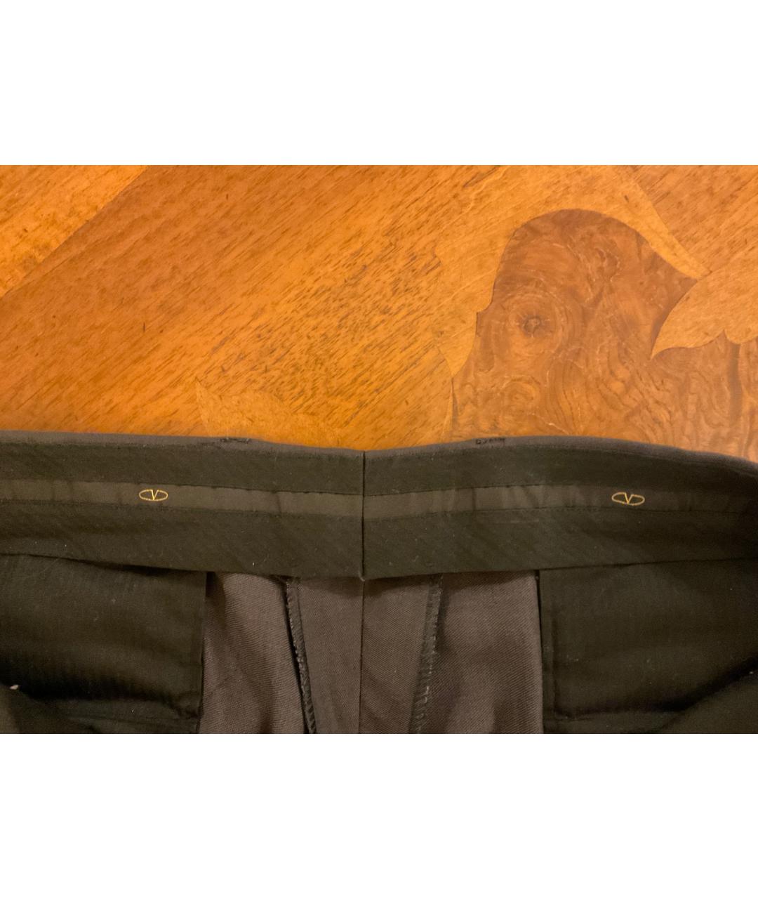 VALENTINO Серые шерстяные классические брюки, фото 5